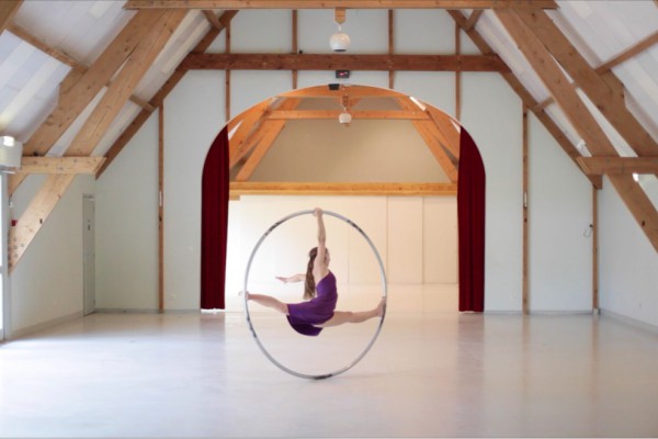 Cyr Wheel in town hall