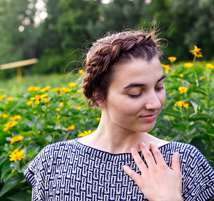 Shibori Tee knitted Tee