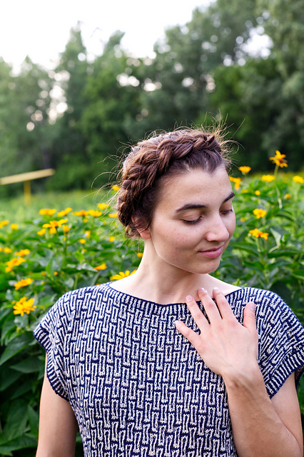 Shibori Tee knitted Tee