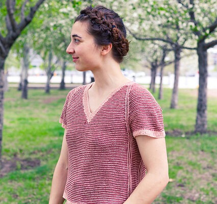 Strawberry Strudel knitted Tee