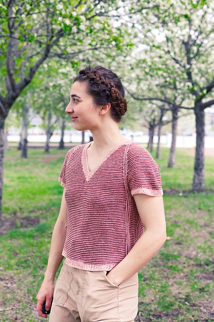 Strawberry Strudel knitted Tee