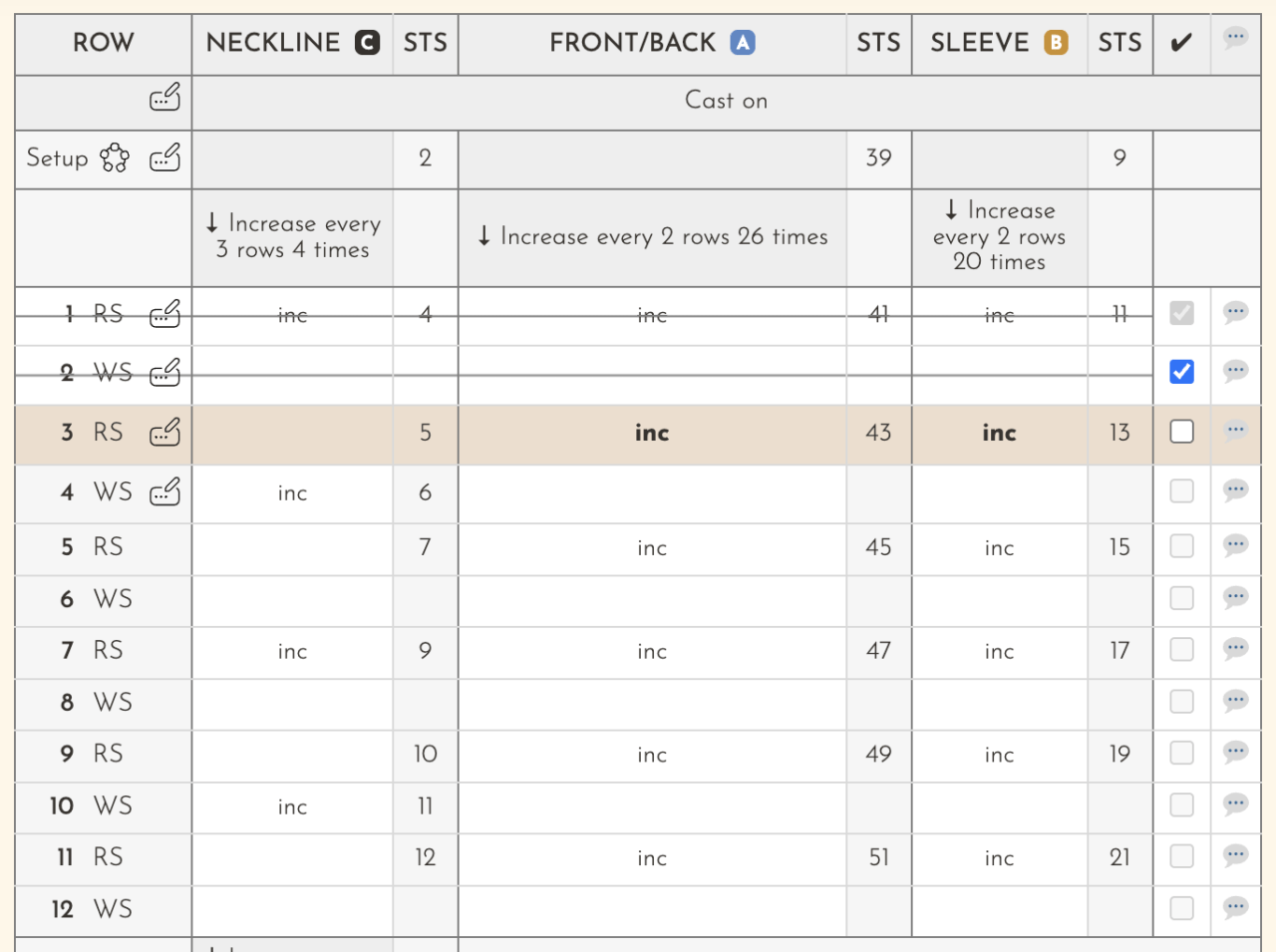 Example of the interactive shaping table