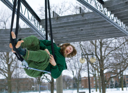 Channeling the MGM Lion on a trapeze