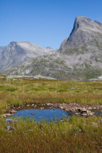 Tiny mountain lake